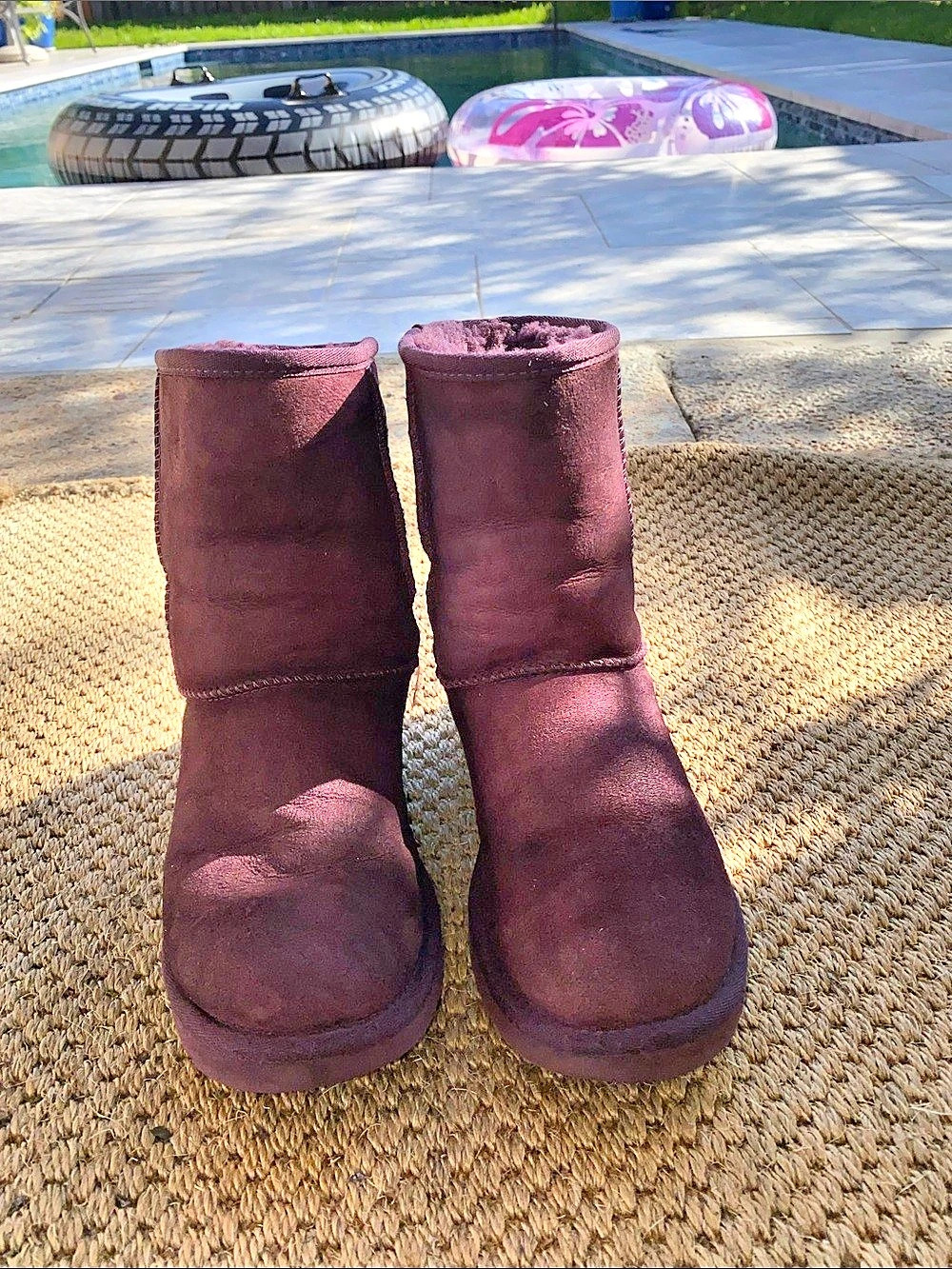 UGG Classic Short Boots Purple Winter Boots